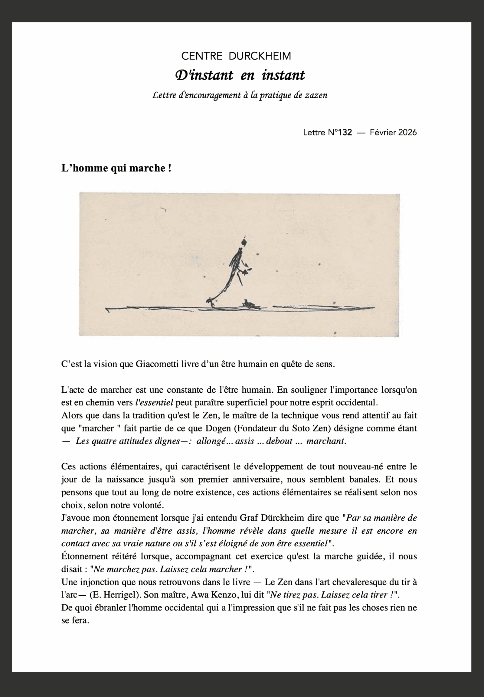 L'homme qui marche (A.Giacometti)